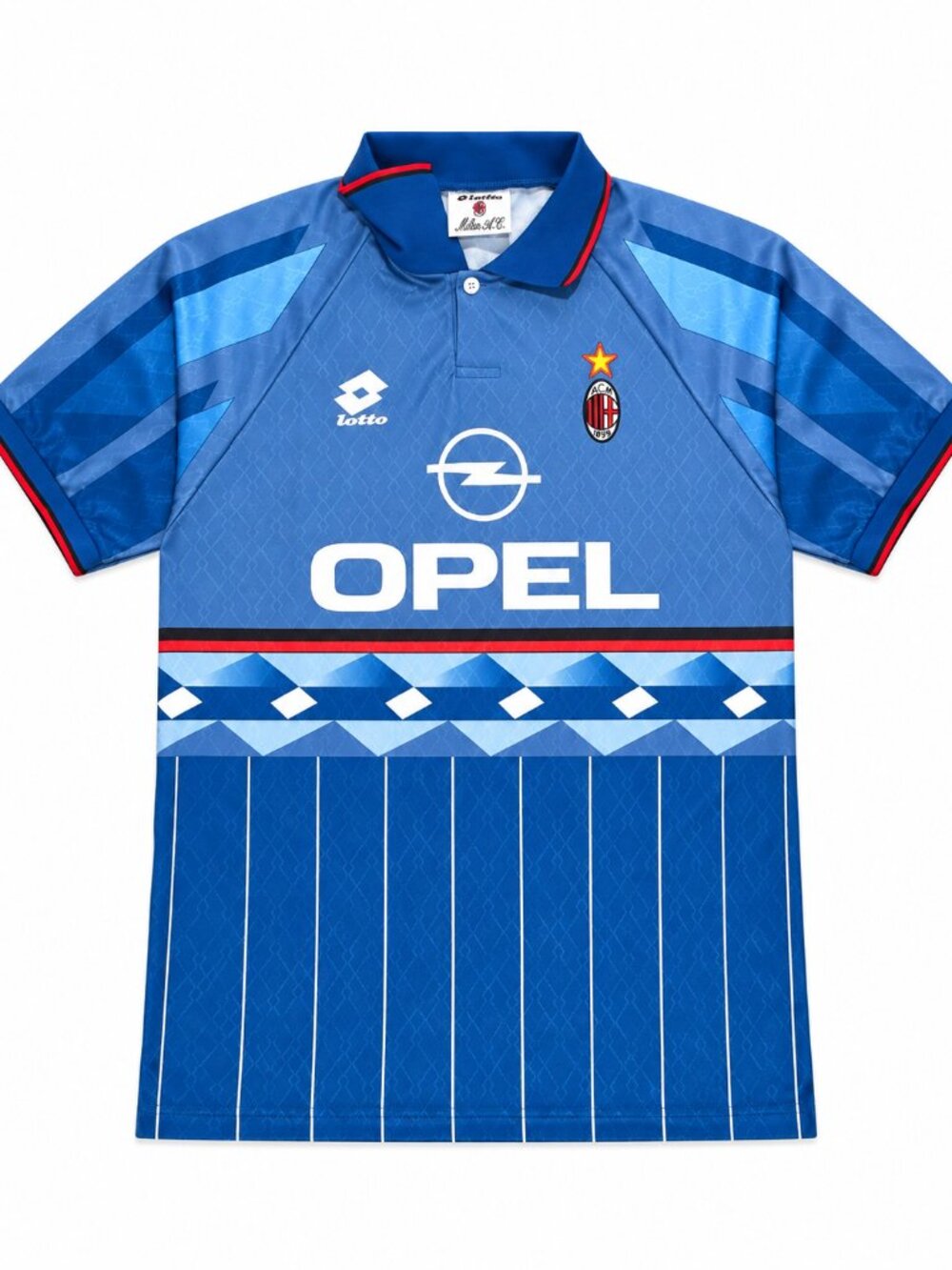 Lotto AC Milan Blue Soccer Jersey